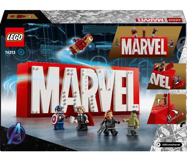LEGO Marvel 76313 Logo MARVEL z minifigurkami - 1284142 - zdjęcie 6